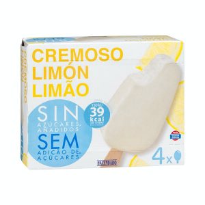 helado cremoso de limón
